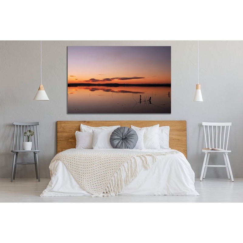 Arte moderno, Paisaje Puesta de sol decoración pared Dormitorio elegantes venta online